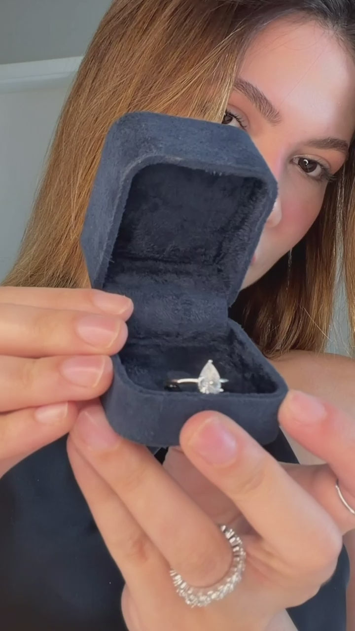 Anel Prata 925 Moissanite