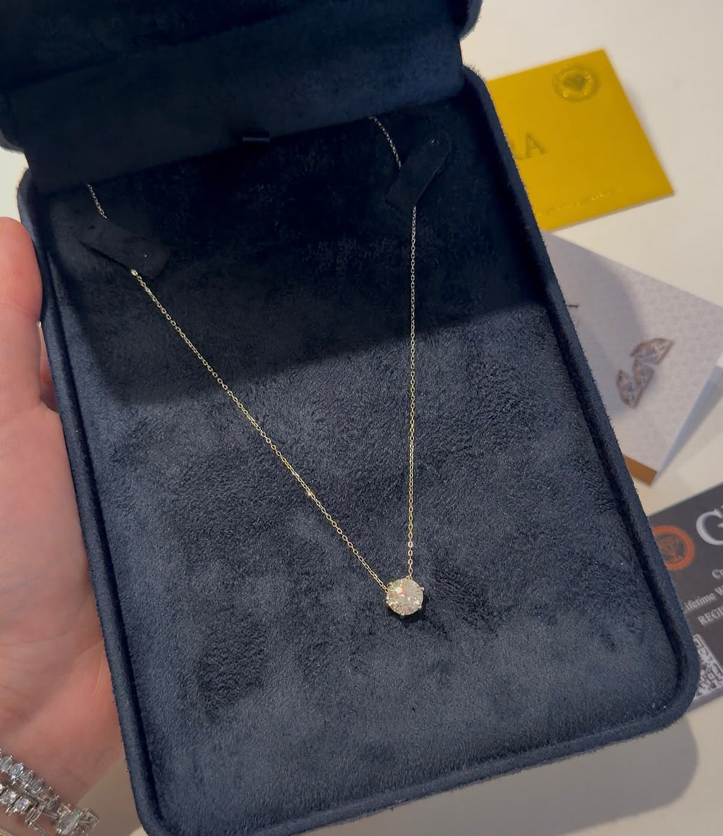 Colar Moissanite Prata 925