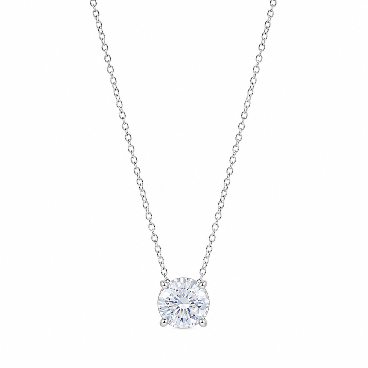 Colar Moissanite Prata 925