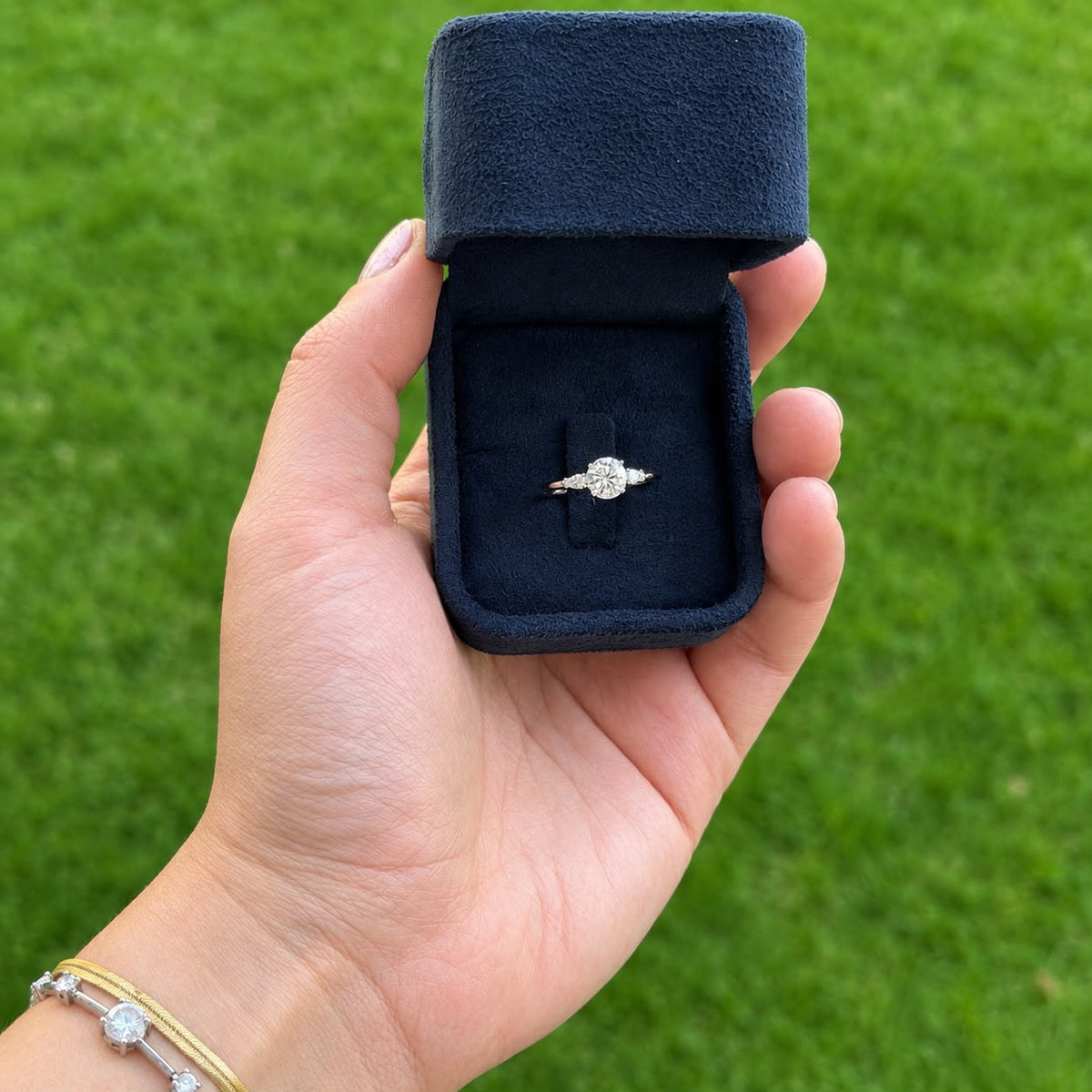 Anel Prata 925 Moissanite