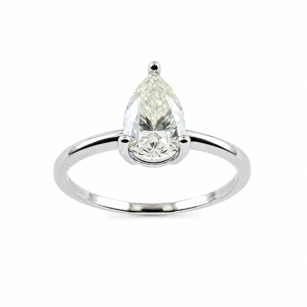 Anel Prata 925 Moissanite