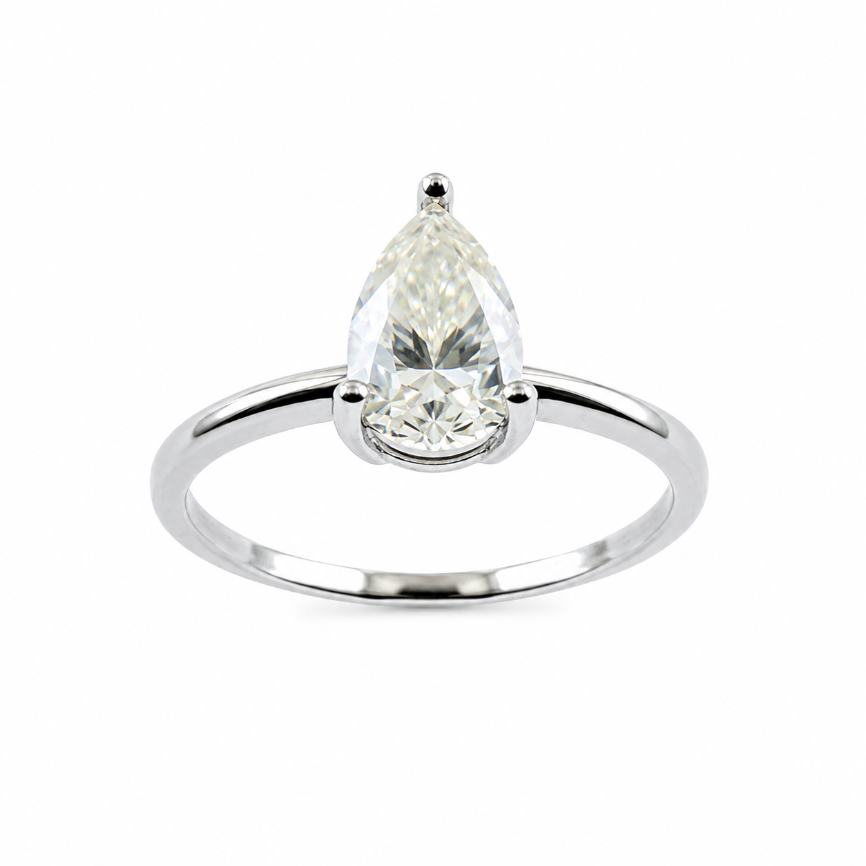 Anel Prata 925 Moissanite