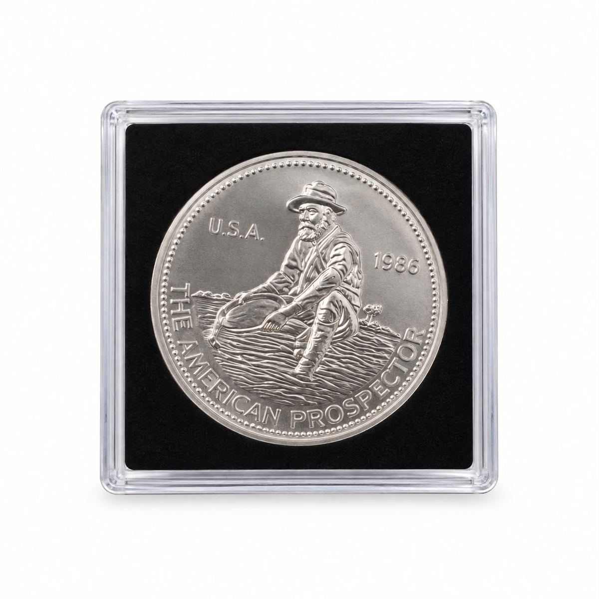 Moeda Engelhard- The American Prospector 1985. Prata Pura .999- 31,1g